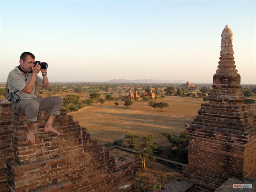 Fotoshooting in den Ruinen, Bagan