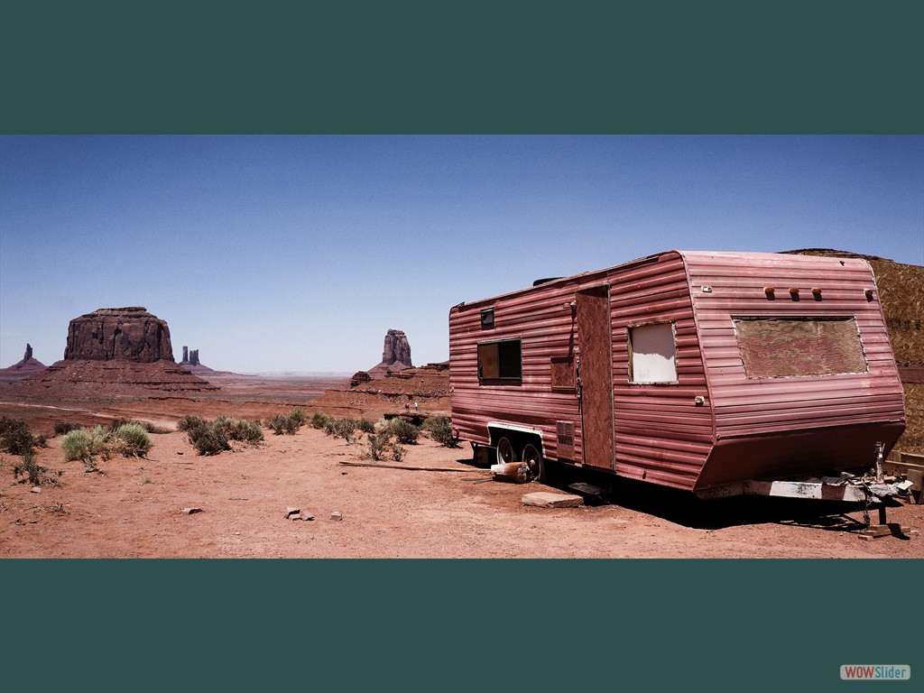 Monument Valley (UT), Hier das „Mobile Home“ Geronimos Urenkels