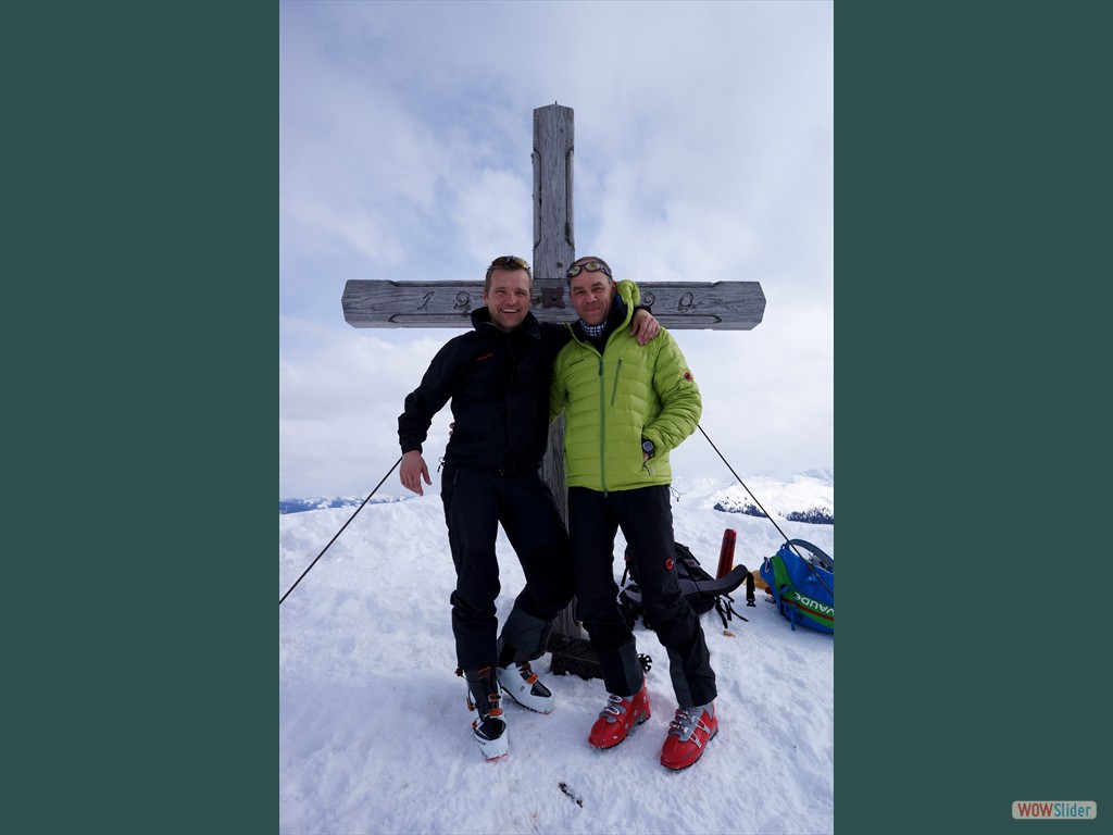 Hans-Georg und Steffen auf dem Gipfel
